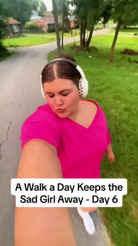 Day 6 of A Walk a Day Keeps the Sad Girl Away 🩷 A reunion with my orange cat friend and a walk down memory lane. #awalkadaykeepsthesadgirlaway #walkingchallenge #hotgirlwalk #selfcarejourney #fypシ 