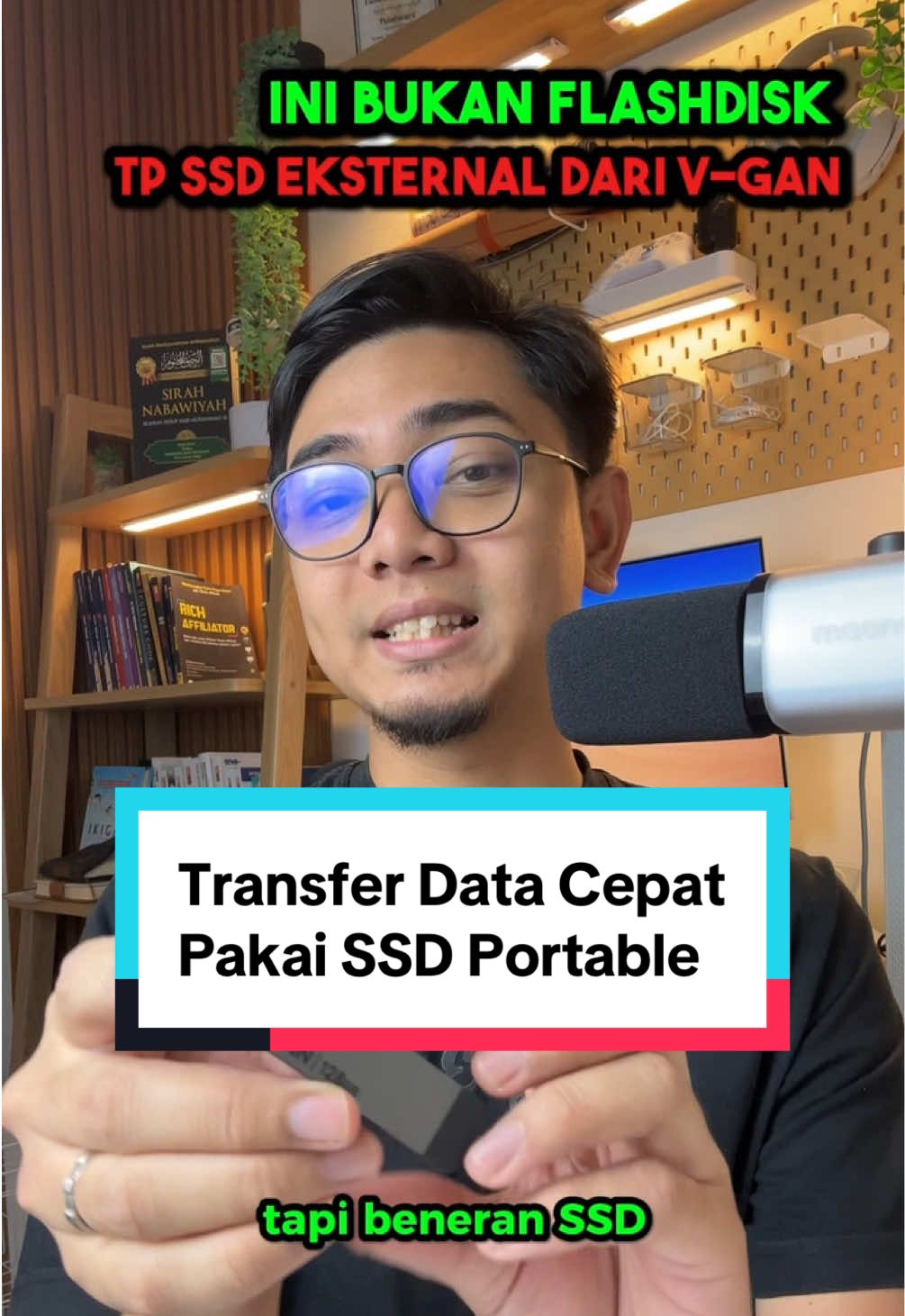 Transfer data besar dengan cepat pakai SSD Portable Vgen #vgen #ssd #transferdata #backupdata 