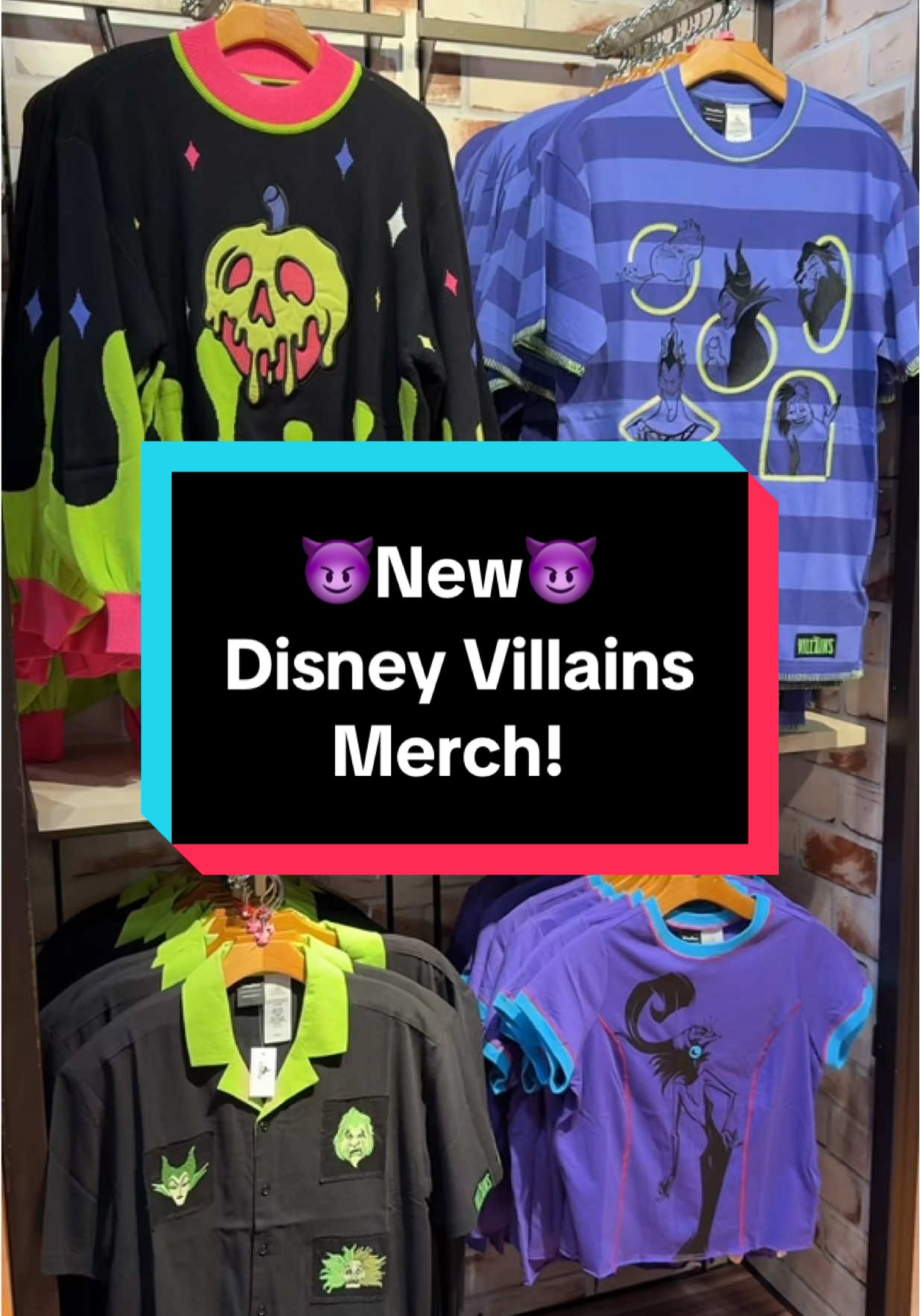 New Disney Villains Merch!😈 #disneystyle #disneymerch #disneyparks #disneyworld 