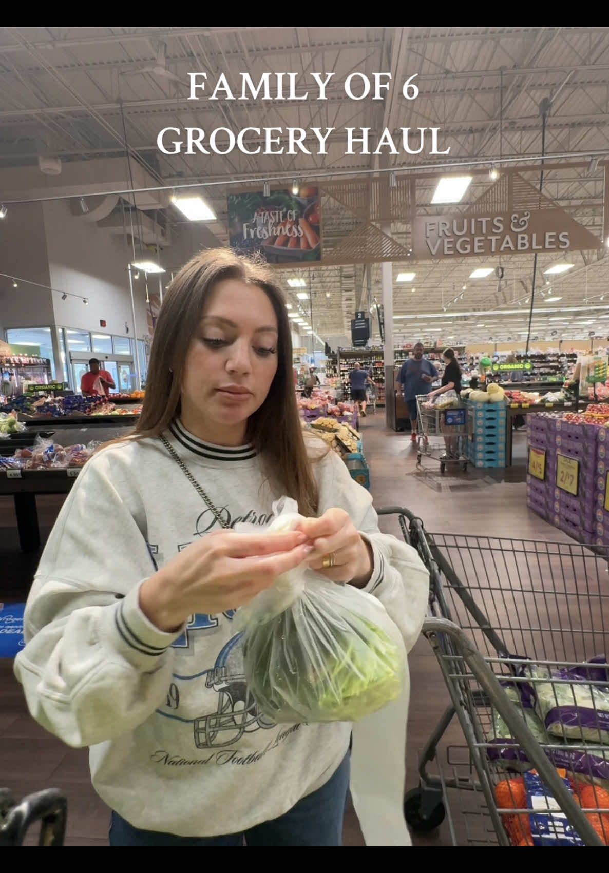 What a family of 6 grocery haul looks like every few days 🙃 @Kroger 