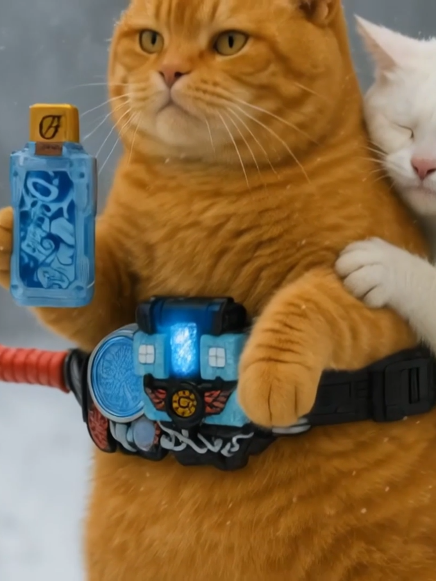 kamen rider grease blizzard - orange cat #cat #viral #kamenrider