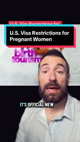 No more giving birth in tourist visa. * Stricter Visa Screening: Consular officers must deny B-1/B-2 visas if birth tourism is suspected, with pregnant applicants facing intense scrutiny.   * No Automatic Ban: Pregnancy doesn’t disqualify applicants, but they need strong proof (e.g., itineraries) to show the trip isn’t for childbirth.   * Post-Entry Consequences: Giving birth on a tourist visa may lead to visa revocation or a permanent U.S. entry ban.   * Comprehensive Enforcement: Policy targets visa screening, port-of-entry inspections, and post-entry monitoring to stop birth tourism.   * Controversial Debate: Critics argue the policy profiles women; supporters say it protects immigration laws, tied to 14th Amendment citizenship debates. #BirthTourismCrackdown #immigrationlawyer  #ImmigrationNews #TravelRestrictions #sdimmigrationlawyer 