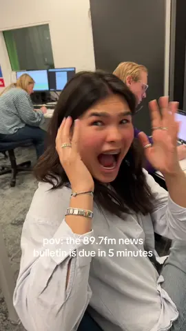 pov: the 89.7fm news bulletin is due in 5 minutes… #ecu #radio #edithcowanuniversity #broadcasting #foryoupage