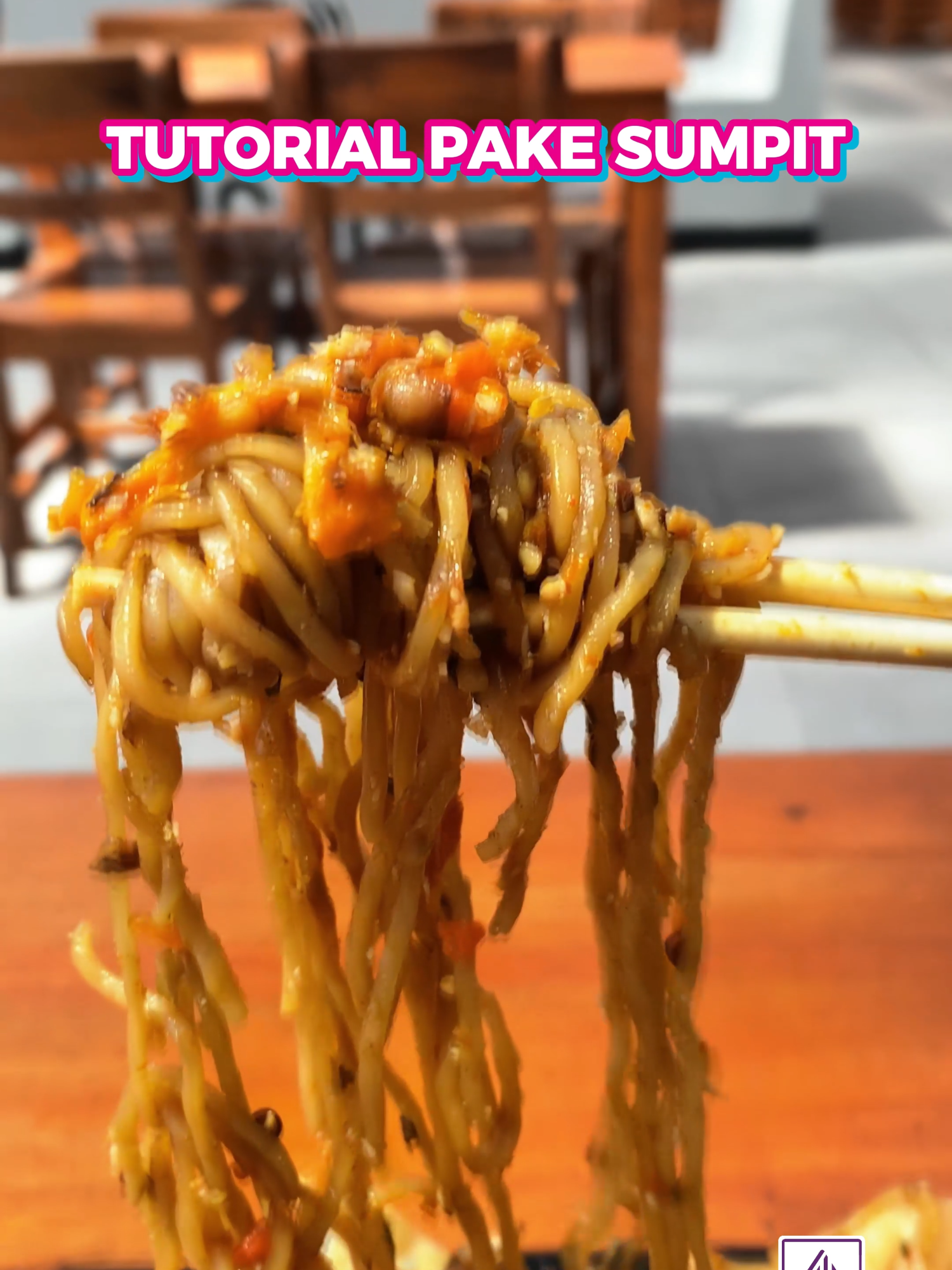 Tutorial pake sumpit hihi #miegacoan #gacoanku #fyp #miepedasviral #kuliner