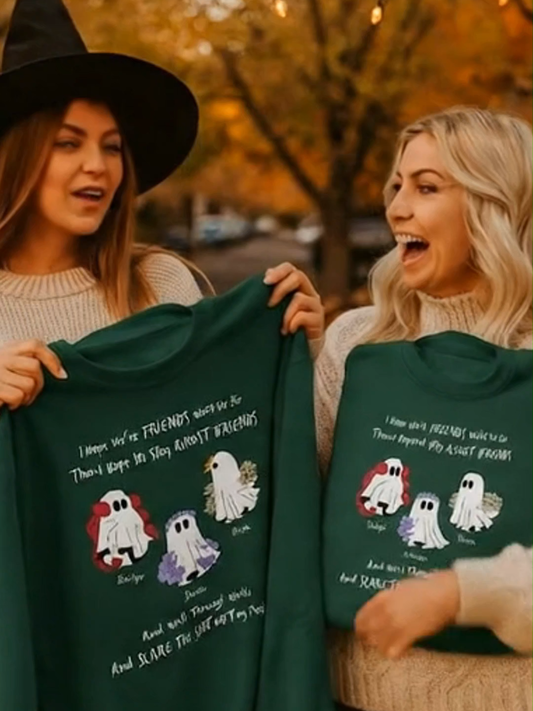 👻 Besties for life… and afterlife! 💀✨ These Ghost Friends hoodies are the perfect spooky-cute way to celebrate friendship this Halloween. 🎃 💬 Tag your ghost crew & twin up for the season! #GhostFriends #HalloweenVibes #BestieGoals #SpookySeason #MatchingOutfits #HalloweenGift #GhostCrew #BestFriendGoals #HoodieSeason