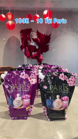 Chương trình ưu đãi : 199.000₫ - 10 túi nước giặt Paris. Hương nước hoa Pháp, giặt sạch, thơm lâu, mềm vải. #xuhuong #thinhhanh #nuocgiat  