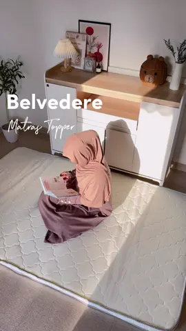 Belvedere Matres Topper ✨ Bisa untuk alas matras supaya kasur busa makin nyaman ataupun digunakan sebagai kasur lantai secara langsung. Yuk samaan 😍✨ #belvedere #matrastopper #toppermatras #belvederemattress #kasurlantai 