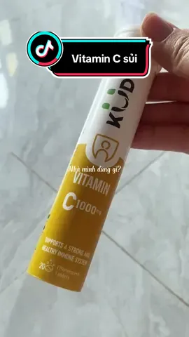 Vitamin C Sủi Kudos sản xuất tại Đức 1000mg dành cho 14t trở lên mỗi ngày 1 viên, tăng đề kháng, đầy năng lượng @Kudos Vietnam #kudos #vitaminC #tangdekhang #tangnangluong 