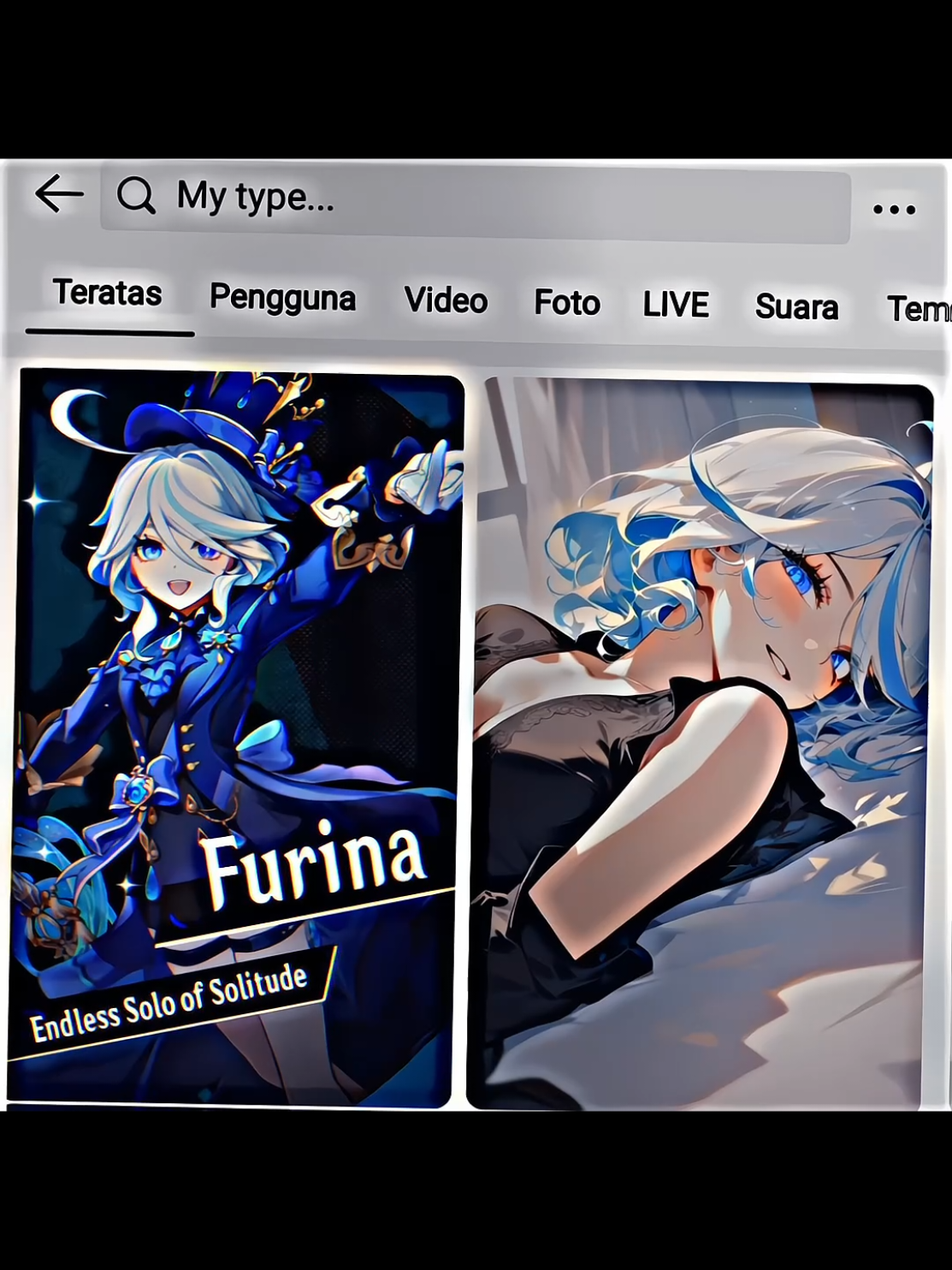 my type v2 versi furina😋 .  #furina #genshin #GenshinImpact #hoyocreators #genshinedit  .  . preset : @Doni suka Loli 