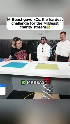 MrBeast gave xQc the hardest challenge for the MrBeast charity stream 😭 #mrbeast #adinross #xqc #funny #fyp