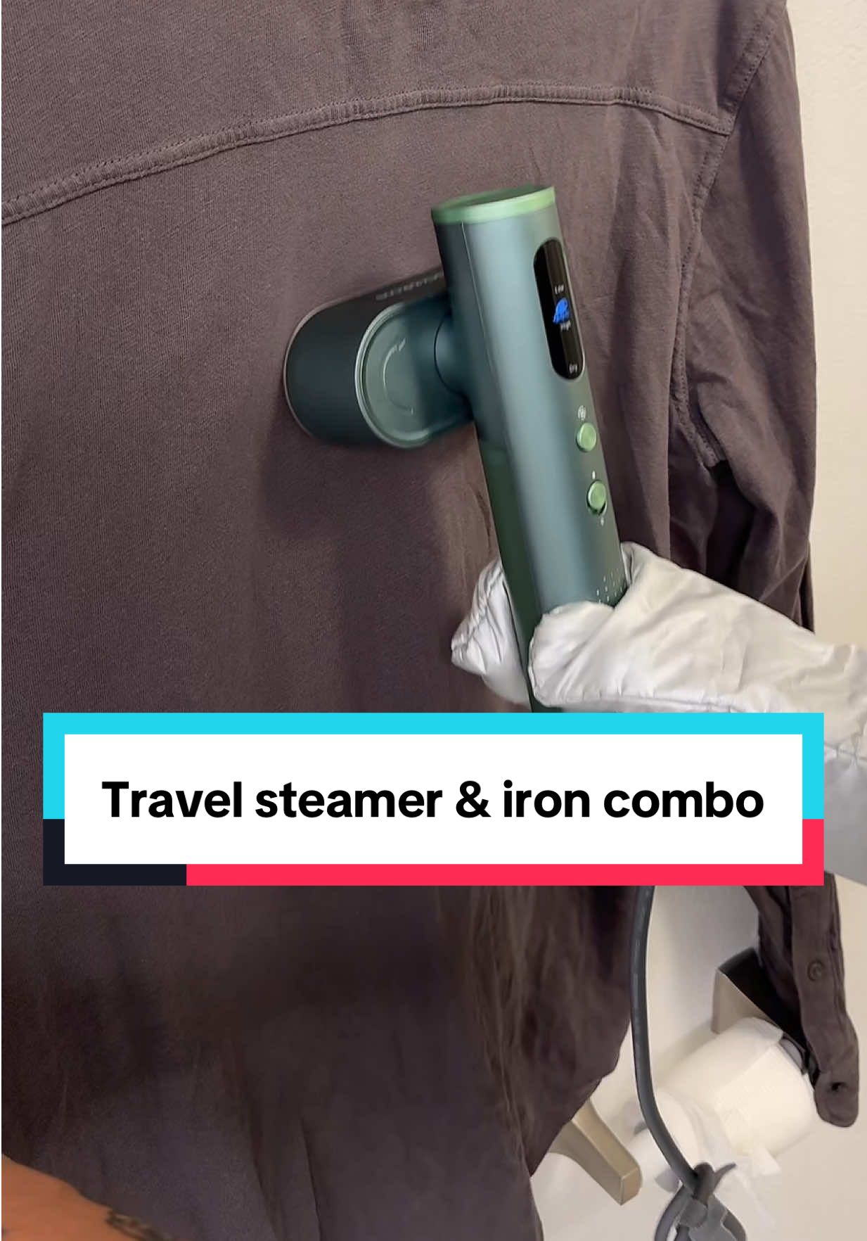 My new travel must-have! This 2-in-1 iron + steamer heats up fast, wipes out wrinkles in seconds, and packs small enough to fit in my carry-on. Perfect for trips, events, or quick touch-ups at home. Linked right here on TikTok Shop — free 3-day shipping! #TikTokMadeMeBuyIt #TravelMustHaves #TikTokShopFinds #TravelSteamer #IronAndSteamer