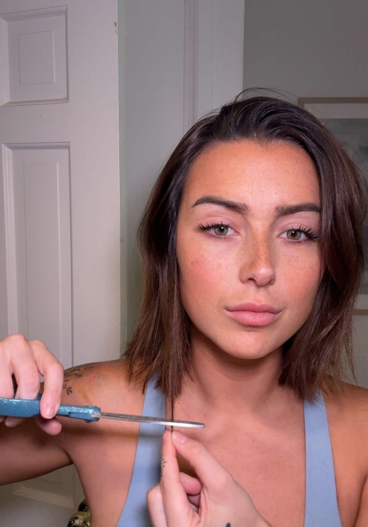 Replying to @morgan and because once you’ve cut your hair at home once, there’s not much that scares you 🤪 #diyhaircut #diyhairdye #bradmondo @Revlon Hair Tools 