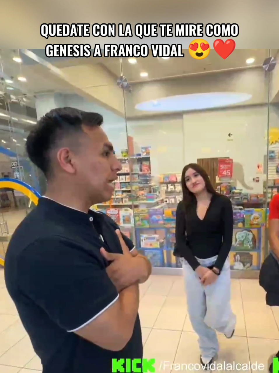Quedate con la que te mire así @Franco Vidal #francovidalalcalde #milenkanolasco🎀 #milenka #francovidal #fyp 
