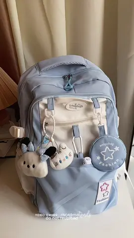 super ganda ng color and super spacious #bag #backpack #koreanbag #schoolbag #largecapacitybag 