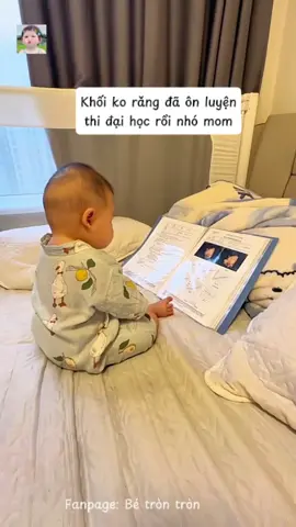 Review for university entrance exam #cutebaby 