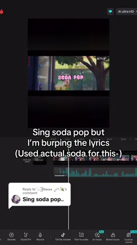 Replying to @˚₊· ͟͟͞͞𝗘𝗹𝗶𝗼𝗿𝗮⋆.ೃ࿔*:🪐 OKAY FINE ILL DO SODA POP JEEZ #kpopdemonhunters #voiceover #sajaboys #huntrex #burping 