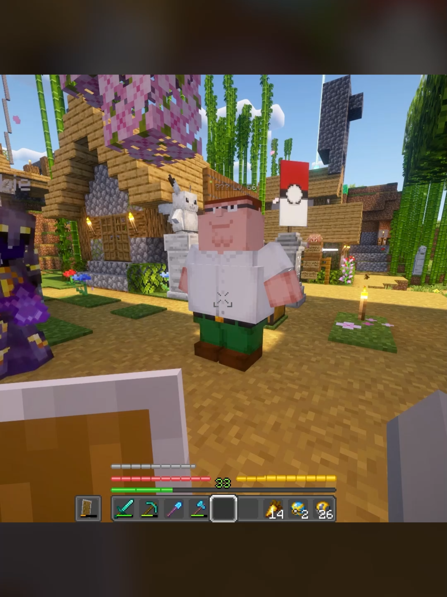FAMILY GUY IN MINECRAFT?! #fypシ゚ #fypp #fypシ゚viral #Minecraft #pokemon #cobblemon #pokemontiktok #familyguy #petergriffin #joeswanson #briangriffin