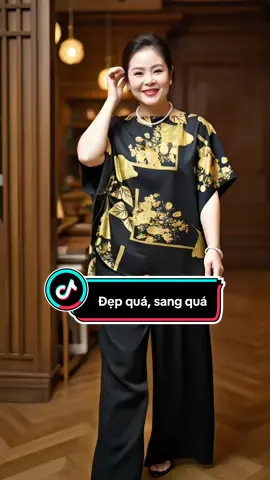 Set đồ bộ trung niên sang trọng cao cấp #hoale4mua #dobotrungnien #botrungnien #bodotrungnien #quatangme 