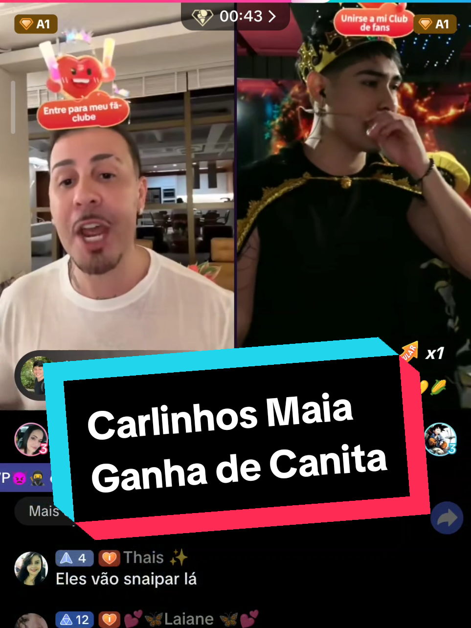 ❌ Canita Cai pro Carlinhos Maia! Nem a tropa inteira conseguiu segurar… 😱 Hoje o Carlinhos Maia venceu o Canita numa batalha insana no TikTok, com virada surpreendente no final. Será que o Raio vai buscar a revanche ou o Girassol vai manter o trono? 🌻⚡ Comenta de que lado você tá e compartilha pra tropa toda ver! 🚀 #CarlinhosMaia #Canita #BatalhaTikTok   #TropaDoRaio