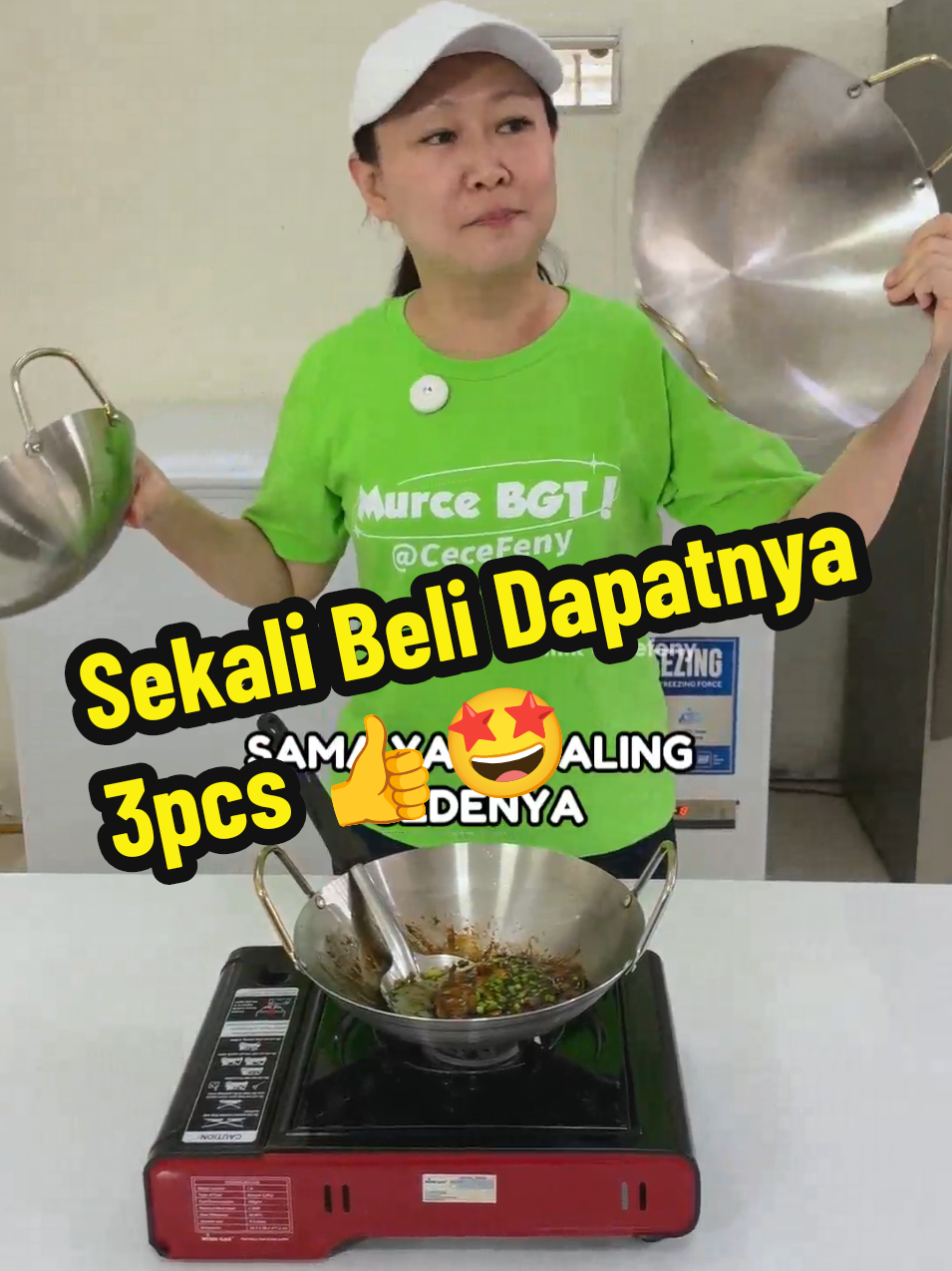 Membalas @alifia.syahanan  bisa banget moms untuk bikin seblak nih. sekali beli dapatnya 3 wajan dengan ukuran yang berbeda. 👍🤩 Fitur Produk Ini :  ✔️Set penggorengan 3pcs  ✔️Memiliki desain gagang telinga ganda yang sudah dilengkapi anti panas   ✔️Wajan sudah terbuat dari bahan stainless steel premium  ✔️Sudah dilengkapi teknologi anti lengket modern  ✔️Serbaguna yang dapat digunakan berbagai cara memasak (merebus,menggoreng,menumis) ✔️Terdapat 3 pilihan ukuran 22cm, 24cm, 28 cm  ✔️Harga bundling set lebih murah meriah  #wajan #wajanstainless #wajanantilengket 