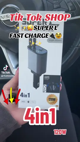 SUPER L FAST CHARGE 4 in 1 #EficienciaEnergét ica #DiseñoPráctico 4 in 1 #Longitud800mm #CompatibilidadU niversal #promocion TikTok Shop