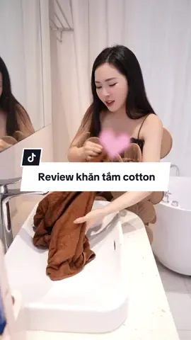 Review combo khăn tắm có hiệu quả như quảng cáo?#tranganna #review #xuhuong #khantamcotton 