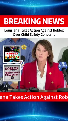 Louisiana Takes Action Against Roblox Over Child Safety Concerns#Roblox #OnlineSafety #BreakingNews #ChildSafety #TechNews #ParentsAlert#fyp #News 