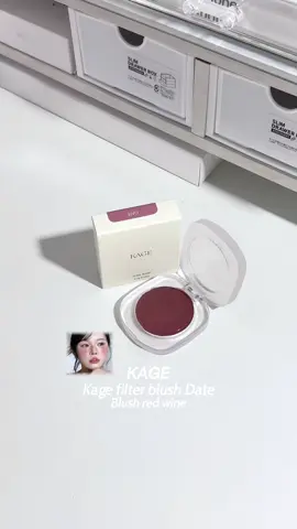 ค่ตจะถูกต้อง ชอบสีมากๆ💗🫶🏻👀⭐️🍷 #kage #kagecosmetics #บลัชkage #filterblush #รีวิวบิ้วตี้ 