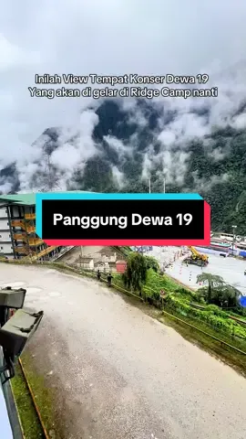 Panggung Konser Dewa 19 di Ridge Camp sedang di persiapkan #freeportindonesia #HUTRI80 #konserkemerdekaan #dewa19 #tembagapura 