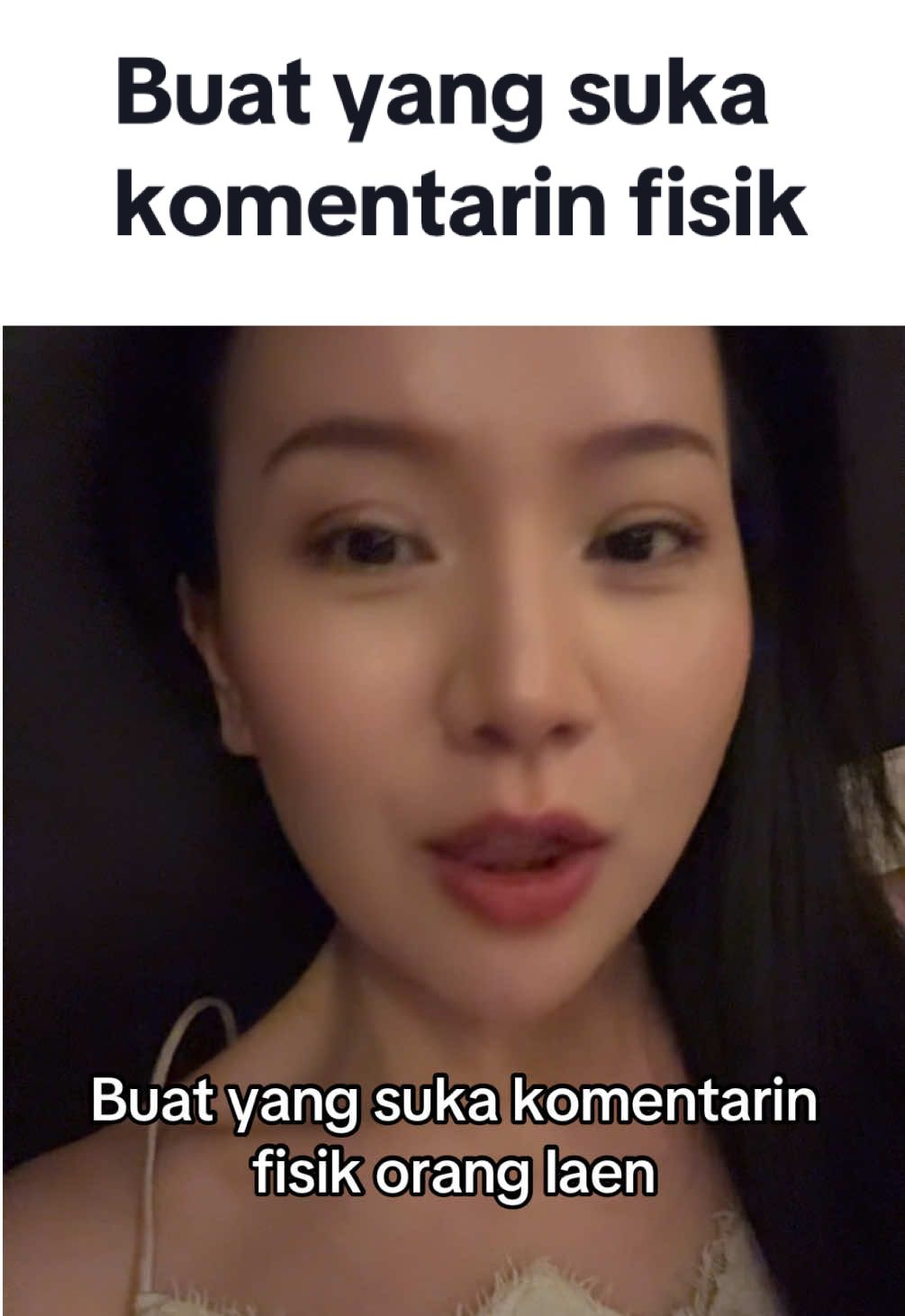 Jadi intinya kalo kaga sesuai sama bodygoals lo ya DIEM! Gak semua orang mau bentukan kaya bodygoals lo. Paham ga?