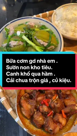 #CapCut #NgocMy #BepNhaMy #Nauan #monngon #cooking #monngonmoingay #viral #homnayangi #ancungtiktok😍 . Món sườn non kho tiêu. Canh khổ qua hầm. Cải chua trộn giá , củ kiệu. @Bếp Nhà Mỹ  @Bếp Nhà Mỹ  @Bếp Nhà Mỹ 
