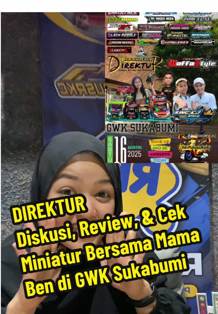 Yukk gasskeun ikutan Direktur (Diskusi, review, dan Cek Miniatur) di GWK Sukabumi bareng Mama Ben 😍😍😍 @BenKhalifaMioBasuri @Om ian Channel @King EJ Official  #miniaturbus #miniaturmamaben #diskusi #gwksukabumi 