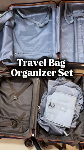 Pack with me! 🫶 These are essential travel bags for your next adventure ✈️ #travelbags #luggage #fashion #travelhacks #bagorganization #organizer  #creatorsearchinsights 