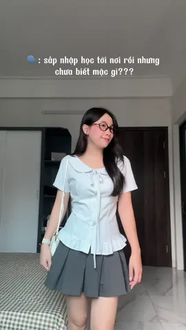 Sắmm đồ đi học chưa mấy bà #outfit #OOTD #phoidoxinh #aosomi #timofashion 