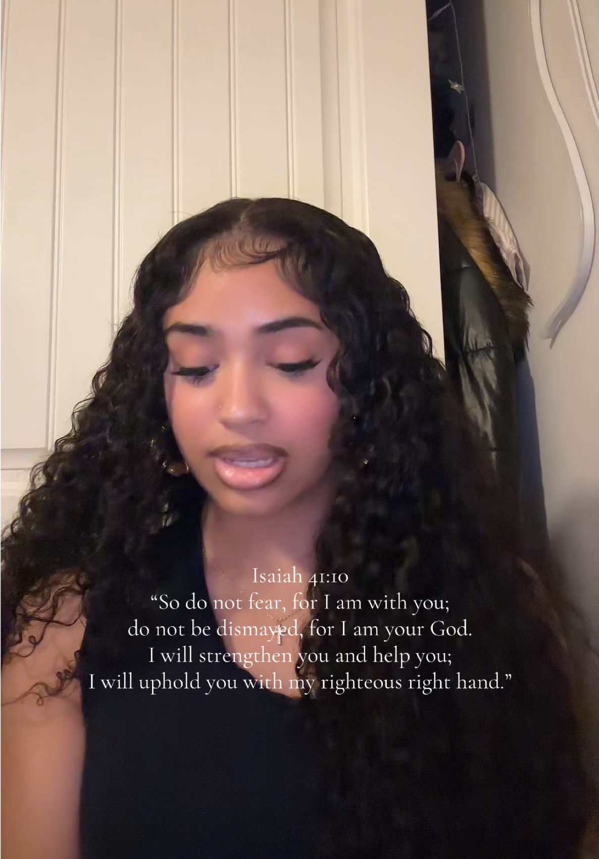 I just felt led by the Lord to share this. Recently, I’ve been feeling a bit overstimulated and uncertain about some things. I’ve been holding onto Isaiah 41:10 a lot because, no matter what we’re facing, God reminds us we don’t have to carry these burdens alone. 