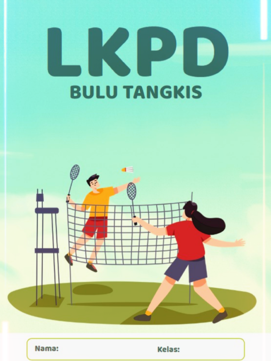 Permainan Net  #lkpd #Pjok #penjas #worksheet #badminton 