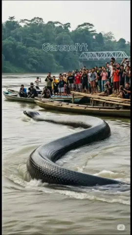 Ular Raksasa Muncul di Sungai! Warga Heboh Merekam Kejadian Langka #fyppppppppppppppppppppppp #fyyyyyyyyyyyyyyyy #fyp #viral #viralvideo 