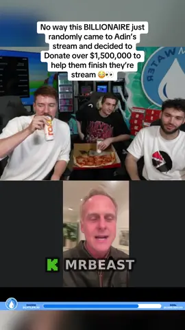 No way this BILLIONAIRE just randomly came to Adin’s stream and decided to Donate over $1,500,000 to help them finish they’re stream 😳👀 #mrbeast #adinross 