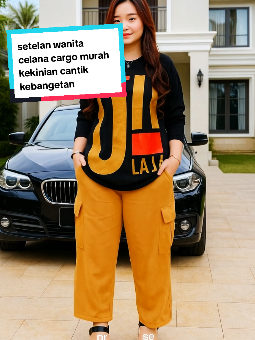 setelan celana cargo kekinian murah kebangetan #setelan #setelanwanita #setelanmurah #laylatul354 #creatorsearchinsights 