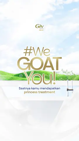 Mulai hari dengan percaya diri dari kamar mandi 🚿 GIV White Goat’s Milk & Almond Oil, rahasia kulit lembut & wangi tahan lama ✨ #WeGOATYou #GIVWhite #givbodywash #sabungiv 