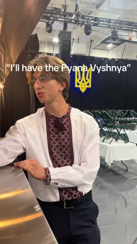 Whether it be a Baba’s Blueberry Tea or a Pyana Vyshnya… Ukraine Kyiv Pavilion is fully stocked with delicious specialty beverages! 🍒🍸🫐  (However, we don’t suggest throwing your friends under the bus… because that’s never cool…)  @Baltic Bros Infusion  #fyp #ukraine #folklorama #winnipegmanitoba #beverage 