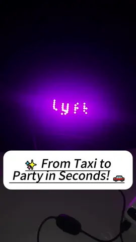 🚖 Light Up Your Ride 🌈 #LEDCarSign #CarAccessories #TaxiLife #AmbientLighting #CarMods          