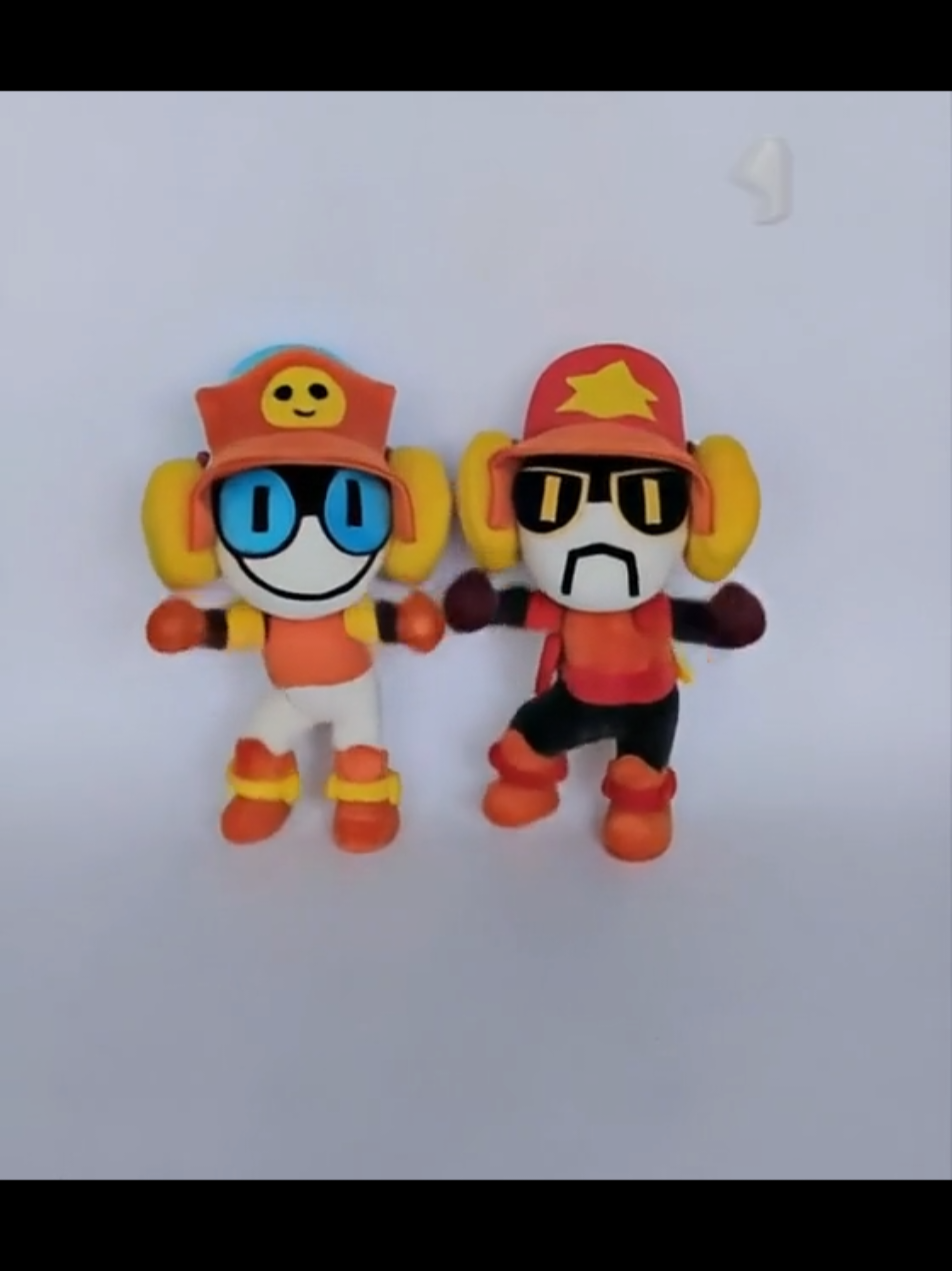 When Larry and Lawrie hit the dance floor, you know the party’s just getting started!😂😂😂 #brawl_stars #larryandlawrie #fluffysouls #customplush #plushcommission 