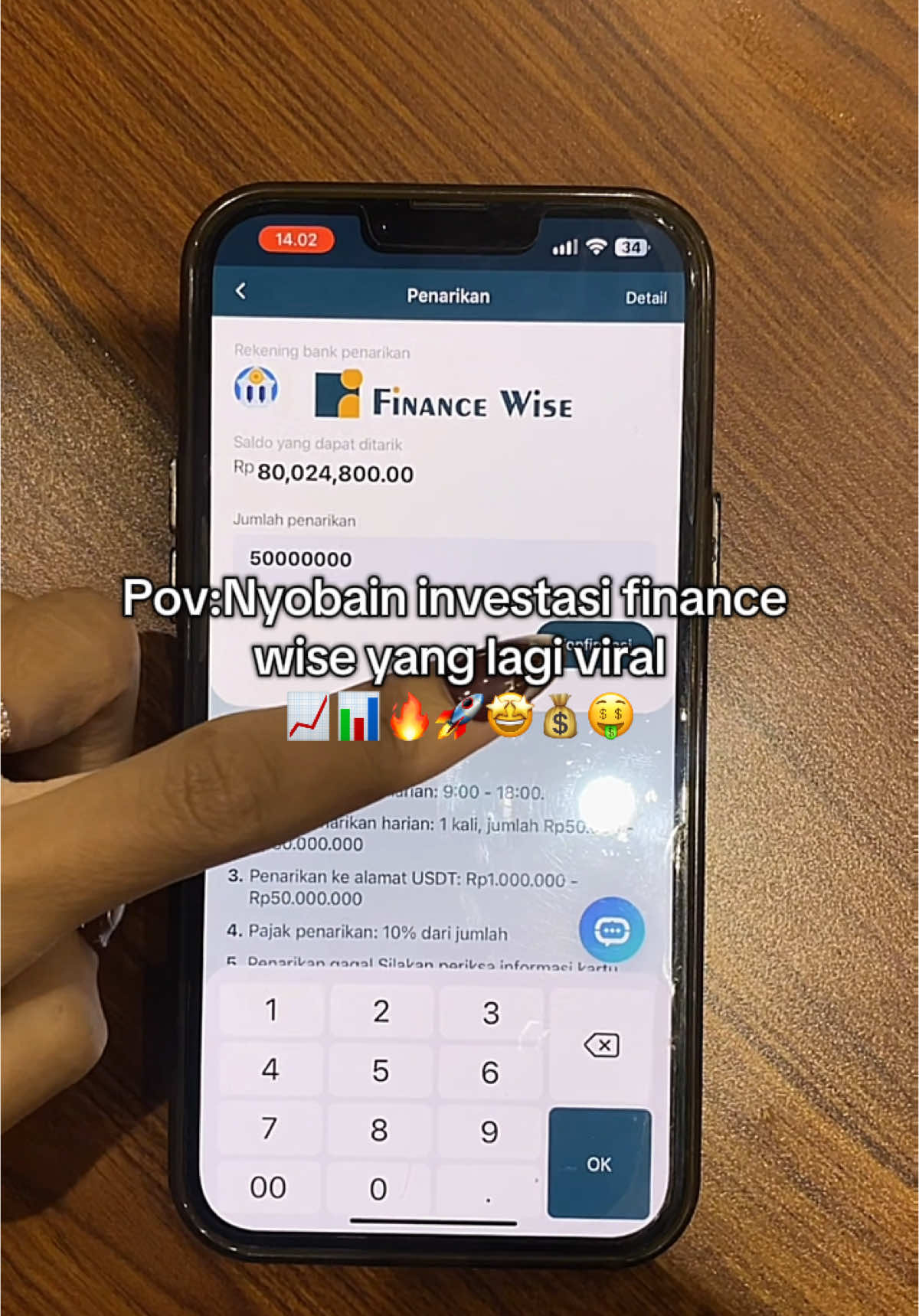 #CapCut alhamdulilah ga sia” w inves di finance wise🫶🏻🥰 finance wise investasi terbaik 2025🔥🚀📊📈🤑🫶🏻💯💰#financewise #investasi #financewiseinvestasi #penghasilan #investasipemula #crypto #forex  #4u #444 #xyzbca 