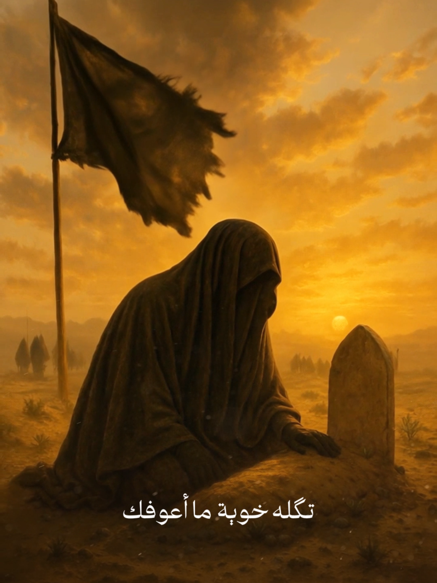 لَسْتُ أنسى زينباً في الأربعينْ عنْـدما أهْوتْ على قبْرِ الحُسينْ