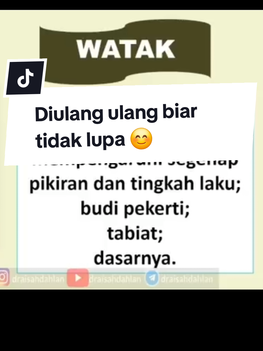 walaupun kita sudah tau watak kita ataupun watak pasangan kita tapi kita tetap harus belajar lagi, meski sudah tau tapi tetap harus diulang ulang ⚠️#bundahebat #parenting #bukudraisahdahlan #orangtuahebat #fyppp 