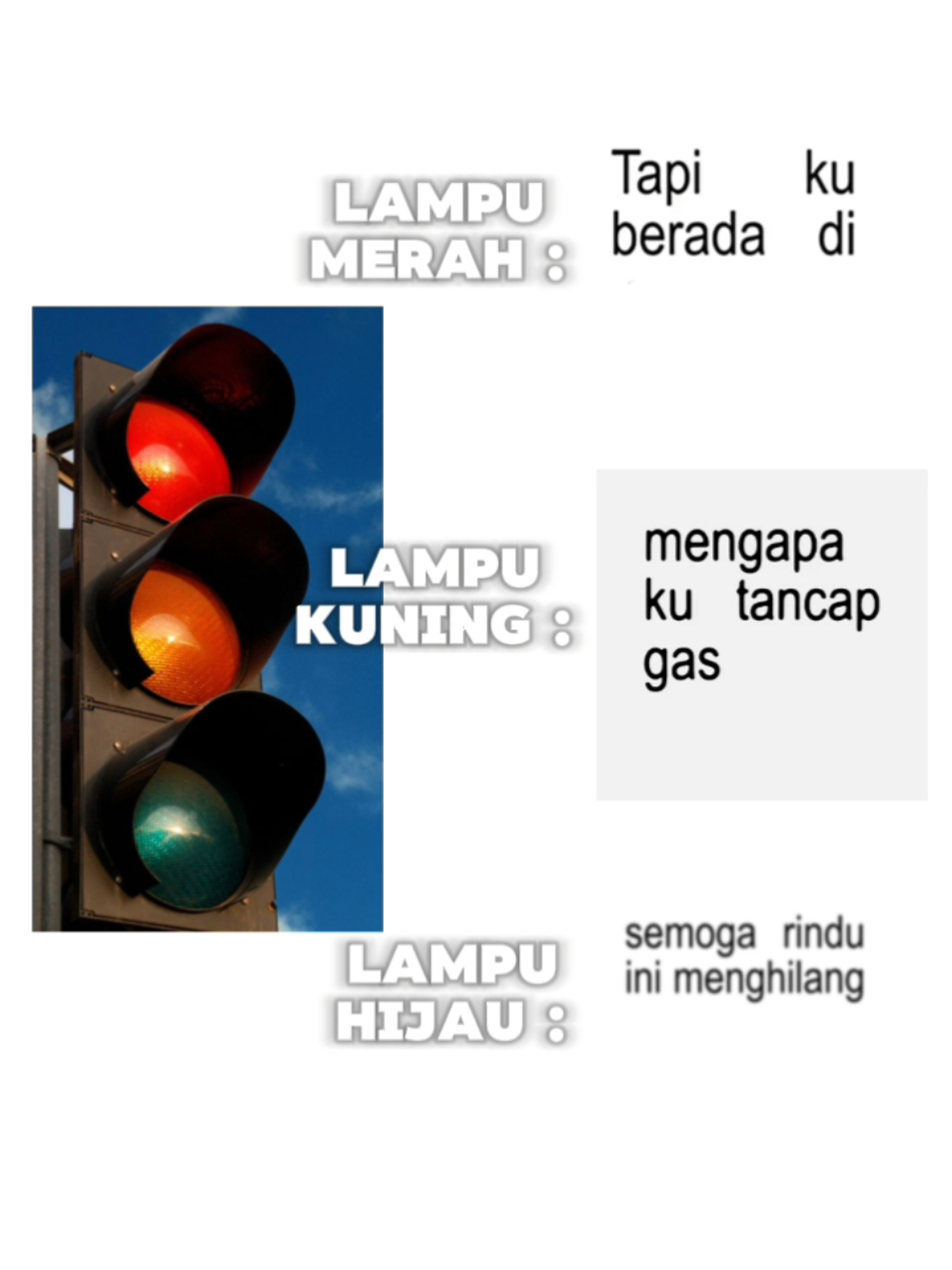 #lampumerah #lampukuning #hatihatidijalan 