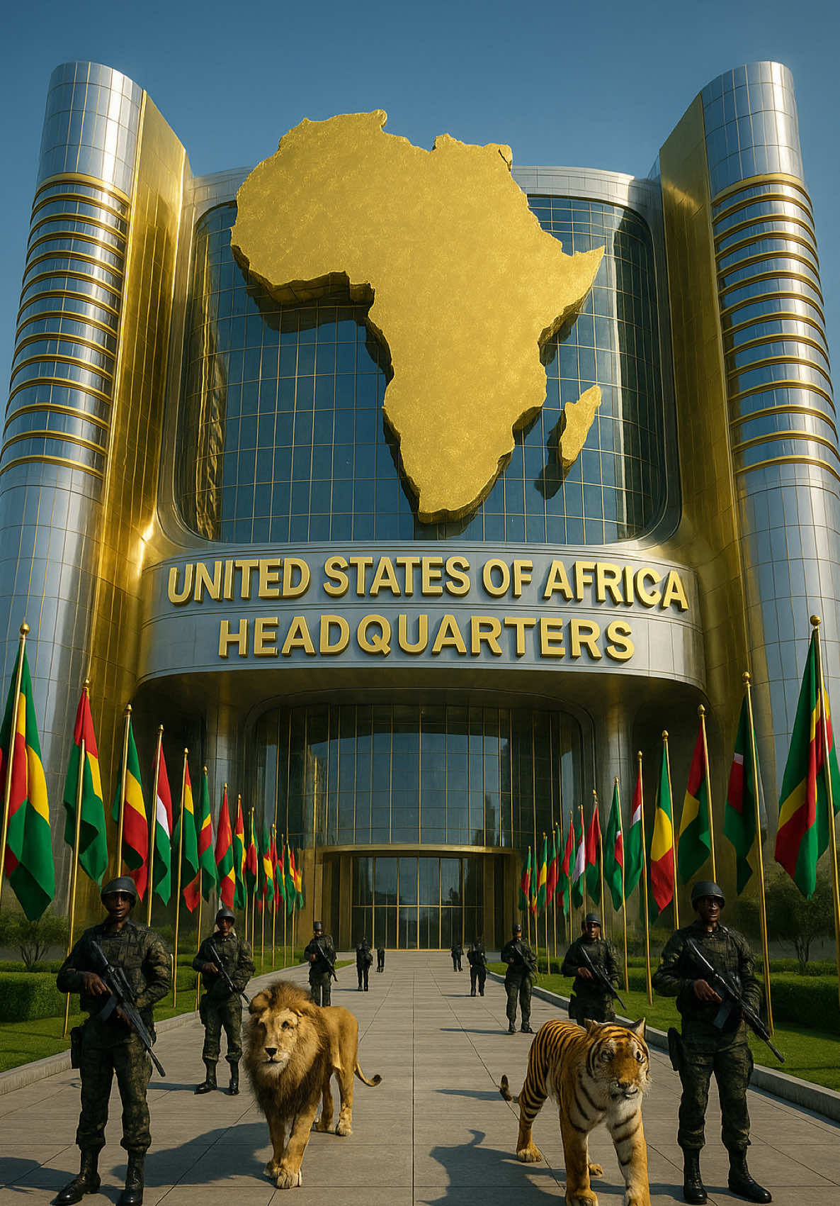 IF AFRICA WAS TO UNITE UNDER THE UNITED STATES OF AFRICA, WHERE WOULD THE GOVERNMENT HEADQUARTERS BE? Here is the Proposed Government Structure of the United States of Africa.