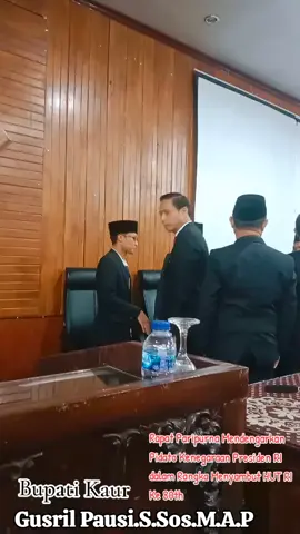 Rapat Paripurna Menyaksikan Pidato Kenegaraan Presiden RI Prabowo Subianto.  dalam Rangka Menyambut HUT RI Ke 80th #gusrilpausi #BupatiKaur #MenataKembaliuntukSemua #BersamaKitaMembangunKaur #hutri80indonesia🇮🇩 