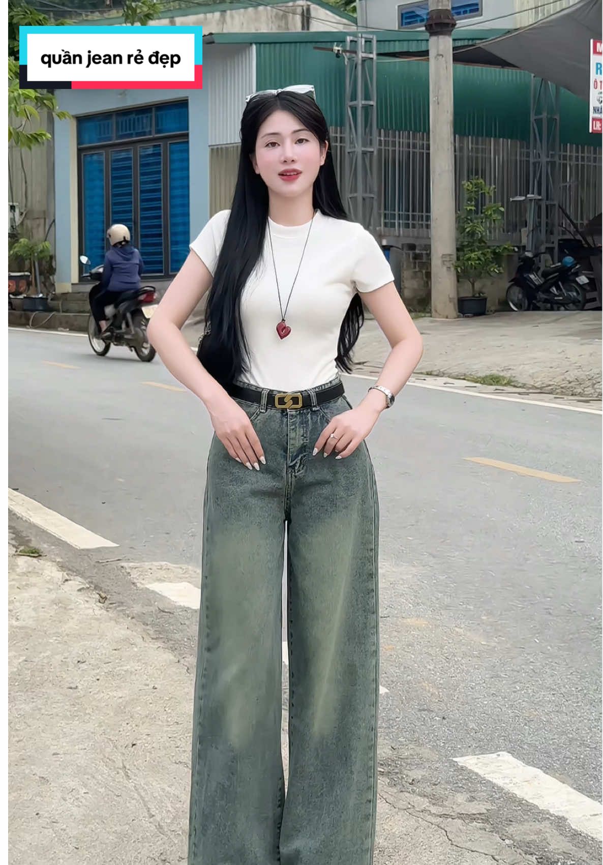 Quần jean ỐNG SUÔNG LOE wash #fyp #phuonglaplanh01 #thoitrangnu #quanjean #quanjeannu 